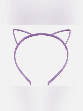 Purple Plastic Cat Ear Headband